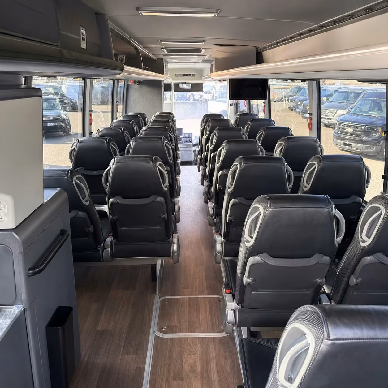 west jordan charter bus interior