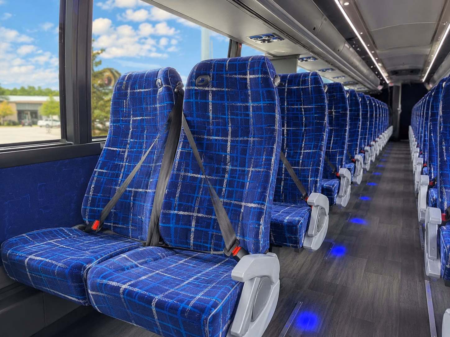 west jordan charter bus rental interior